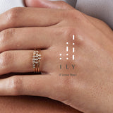 Fine Morse code jewellery - Mayfair 18ct gold ring
