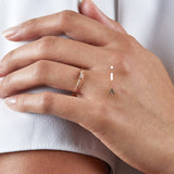 Fine Morse code jewellery - Mayfair 18ct gold ring