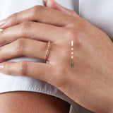 Fine Morse code jewellery - Mayfair 18ct gold ring