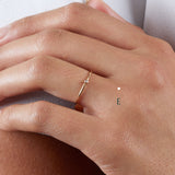 Fine Morse code jewellery - Mayfair 18ct gold ring