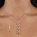 Sterling silver Morse code jewellery - Personalised gemstone pendant