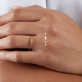 Fine Morse code jewellery - Mayfair 18ct gold ring