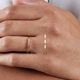 Fine Morse code jewellery - Mayfair 18ct gold ring