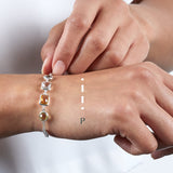 Sterling silver Morse code bracelets - Personalised gemstone jewellery