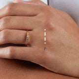 Fine Morse code jewellery - Mayfair 18ct gold ring