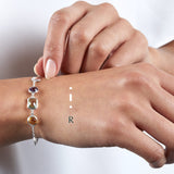 Sterling silver Morse code bracelets - Personalised gemstone jewellery