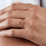 Fine Morse code jewellery - Mayfair 18ct gold ring