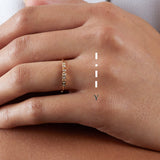 Fine Morse code jewellery - Mayfair 18ct gold ring