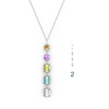 "2" Aquafiore Pendant - Silver