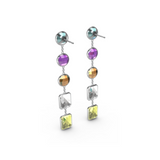 "3" Aquafiore Earrings - Silver