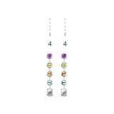 "4" Aquafiore Earrings - Silver