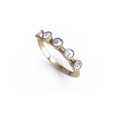 “5” Amanti Rings - 18ct Yellow Gold