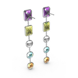 "7" Aquafiore Earrings - Silver
