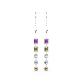 "7" Aquafiore Earrings - Silver