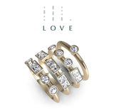 “LOVE” Amanti Rings - 18ct Yellow Gold