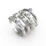 “LOVE” Amanti Rings - Platinum