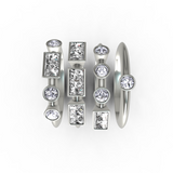 “LOVE” Amanti Rings - Platinum