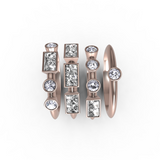 “LOVE” Amanti Rings - Rose Gold