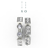 “XO” Amanti Rings - Platinum