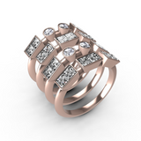 “XOXO” Amanti Rings - Rose Gold