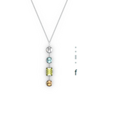 "F" Aquafiore Pendant - Silver