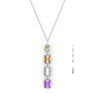 "J" Aquafiore Pendant - Silver