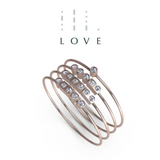 “LOVE” Mayfair Rings - Rose Gold