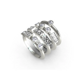 “LOVE” Amanti Rings - Platinum