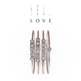 “LOVE” Mayfair Rings - Rose Gold