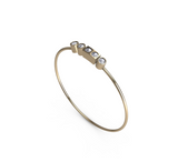 9ct Yellow Gold Morse Code Ring “F” – Mayfair Collection Hidden Message Jewellery