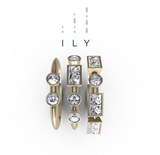Unisex Ring 18ct Recycled Yellow Gold Morse Code Letters ILY I LOVE YOU