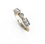“k” Amanti Rings - 18ct Yellow Gold