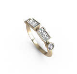 “p” Amanti Rings - 18ct Yellow Gold