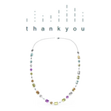 "THANK YOU" Aquafiore Necklace - Silver