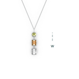 "W" Aquafiore Pendant - Silver