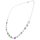 "XOXO" Aquafiore Necklace - Silver