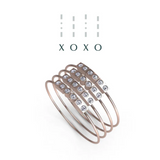 “XOXO” Mayfair Rings - Rose Gold