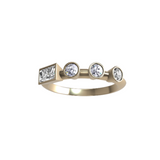 “b” Amanti Rings - 18ct Yellow Gold