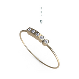9ct Yellow Gold Morse Code Ring “G” – Mayfair Collection Hidden Message Jewellery