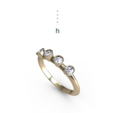“h” Amanti Rings - 18ct Yellow Gold