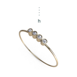 9CT YELLOW GOLD MORSE CODE RING “H” – MAYFAIR COLLECTION HIDDEN MESSAGE JEWELLERY