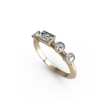 “l” Amanti Rings - 18ct Yellow Gold