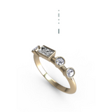 “l” Amanti Rings - 18ct Yellow Gold