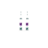 "M" Aquafiore Earrings - Silver