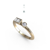 “n” Amanti Rings - 18ct Yellow Gold