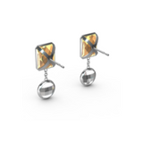 "N" Aquafiore Earrings - Silver