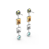 "P" Aquafiore Earrings - Silver