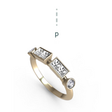 “p” Amanti Rings - 18ct Yellow Gold