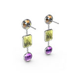 "R" Aquafiore Earrings - Silver