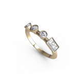 “v” Amanti Rings - 18ct Yellow Gold